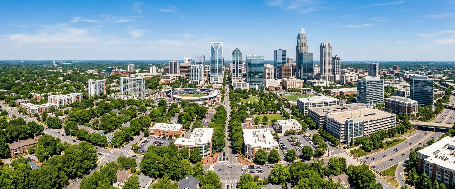 Thrive Carolina mobile notary reviewing legal documents in a North Carolina office